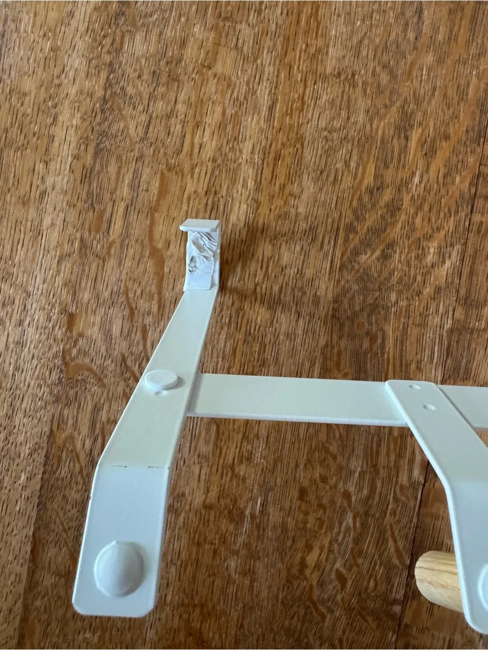 Target White Over-the-Door Hook Rack with Six Wooden Pegs